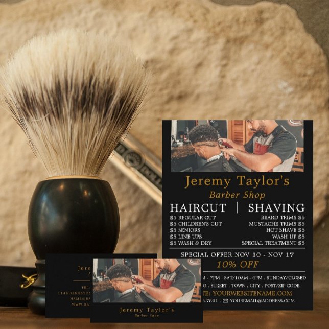 Trendig Hair cut, Manar Barbers Reklamation Flygblad (Skapare uppladdad)