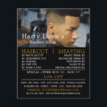 Trendig Hair cut, Manar Barbers Reklamation Flygblad<br><div class="desc">Trendig hårklippt,  Manar Barbers som annonserar flygblad med Affärskortet Store.</div>