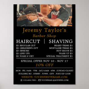 Trendig Hair cut, Manar Barbers Reklamation Poster