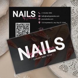 Trendig Hair, Lash, Nagel Tech QR-kod Visitkort