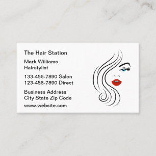 Trendig Hair Salon och Hairstylist Visitkort