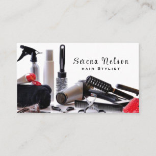 Trendig Hair stylist Salon Verktyg Beauty Visitkort