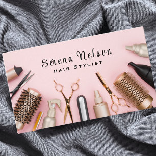 Trendig Hair stylist Salon Verktyg Beauty Visitkort