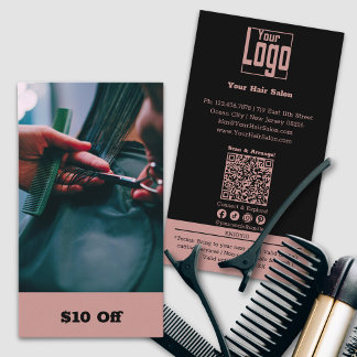 Trendig Hairdresser-bild $10 Av Rabattkort