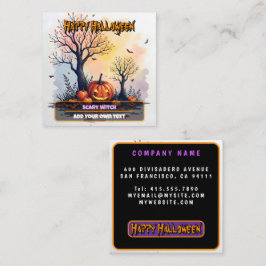 Trendig Halloween Kuslig Söt Kollektion Fyrkantigt Visitkort