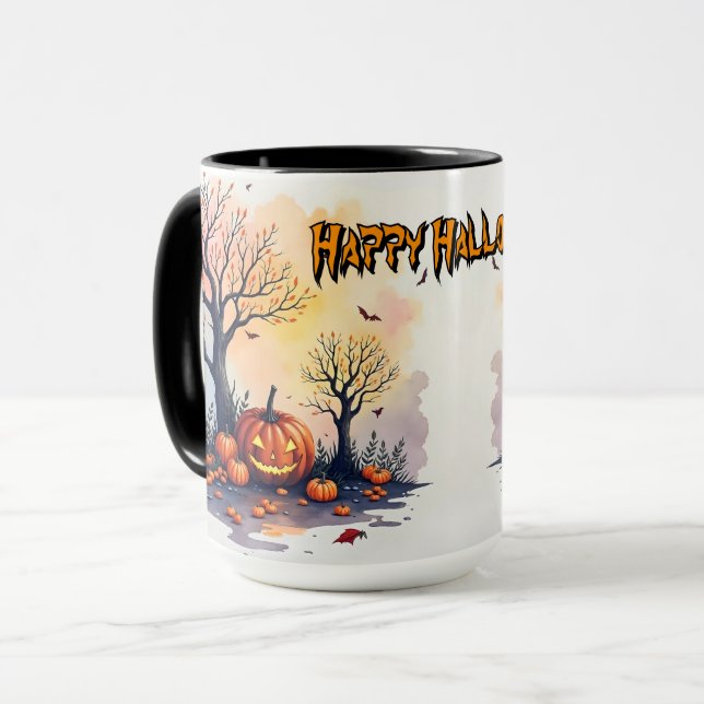 Trendig Halloween Kuslig Söt Kollektion Mugg (Framsida vänster)