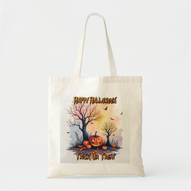 Trendig Halloween Kuslig Söt Kollektion Tygkasse (Framsidan)