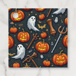Trendig Halloween Mönster Märkre Gåvor Etiketter