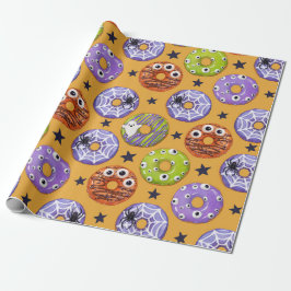 Trendig Halloween Spooky Donut Gift Presentpapper