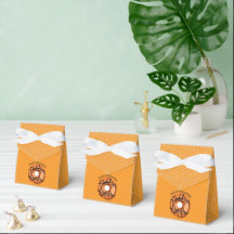 Trendig Halloween Spooky Orange Webben Donut