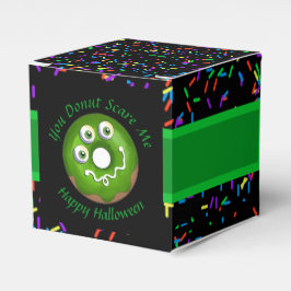 Trendig Halloween-taloky Grönt Monster Ögon Donut Presentaskar