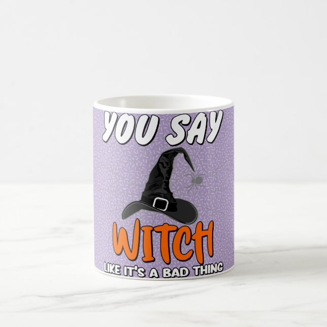 Trendig Halloween Witchy Quote Kaffemugg (Center)