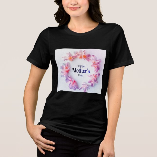 Trendig halvärmad t-shirt för kvinnor, casual somm (Framsida)