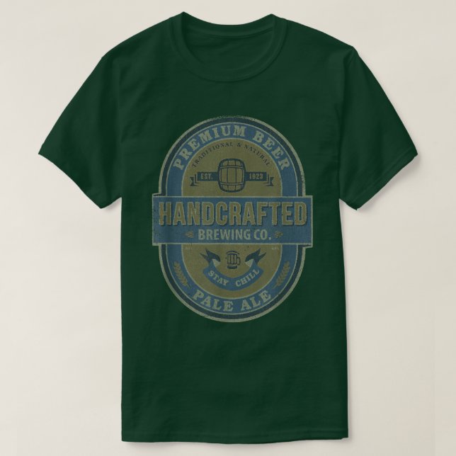 Trendig Handdesignad öl Blek Ale  T Shirt (Design framsida)