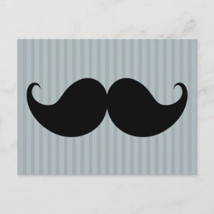 Trendig Handlebar Mustache Mustache Stache Vykort