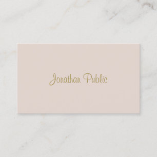 Trendig Handskript Text Enkel modern Elegant Visitkort