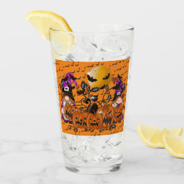 Trendig Happy halloween Orange Gnome Glaskopp