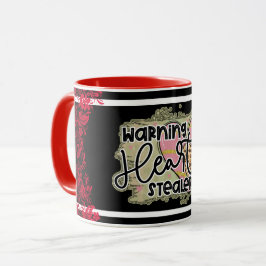 Trendig Heart Stealer Valentines day Mugg