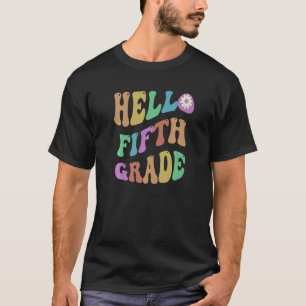 Trendig Hej Femte Klass Lärare Hej 5th Gr Vint T Shirt
