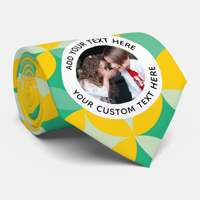 Trendig Helgdag Gift Anpassningsbar Photo Text Slips (Rullad)