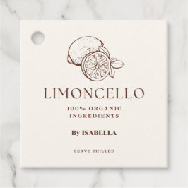 Trendig Hemlagad Citron Limoncello Spritflaska Gåvor Etiketter