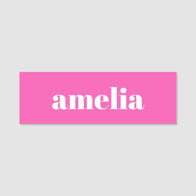 Trendig het rosa namnbricka (Framsida)
