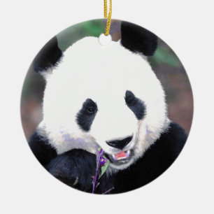Trendig Hett Chic Coola Panda Julgran Ornament
