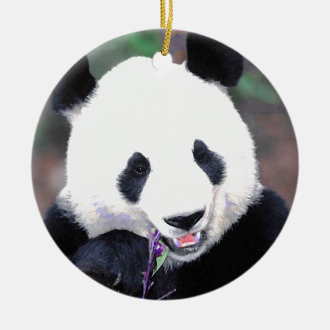 Trendig Hett Chic Coola  Panda Julgran Ornament (Framsidan)