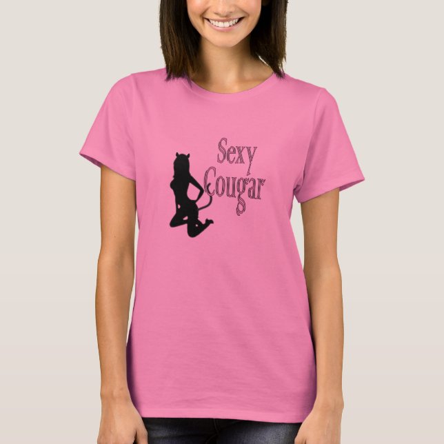 trendig hett silhouette cougar dam tee (Framsida)