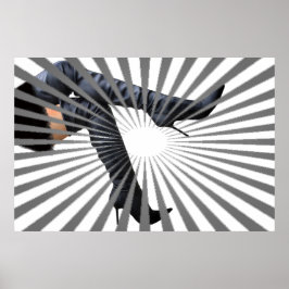 Trendig High Boot Art Poster