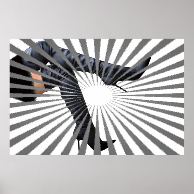 Trendig High Boot Art Poster (Framsidan)