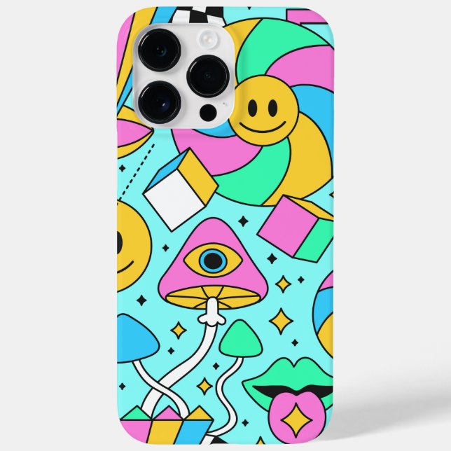 Trendig Hippie Abstrakt Case-Mate iPhone Fodral (Baksida)