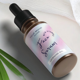 Trendig Holografiskt serum 2 OZ Dropper Flaska-eti Fraktsedel