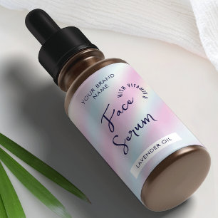 Trendig Holografiskt serum 2 OZ Dropper Flaska-eti Fraktsedel
