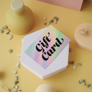 Trendig Hologram Esthetician Certificate Gift Card Visitkort