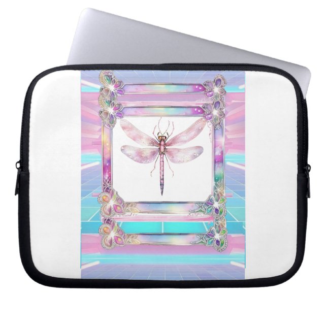 Trendig HoloGrapagonfly Electronics Bag Laptop Fodral (Framsidan)