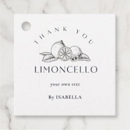 Trendig Homemade Lemon Limoncello Liquor Flaska Gåvor Etiketter