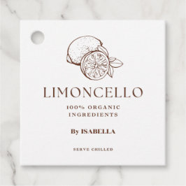 Trendig Homemade Lemon Limoncello Liquor Flaska Gåvor Etiketter