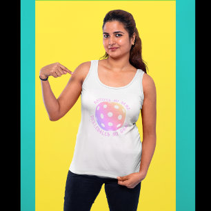 Trendig Humoral Pastel Personlig Picklebollar Linne Med Racerback