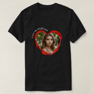 Trendig I Kärlek - min flickvän Red Heart Anpassni T Shirt