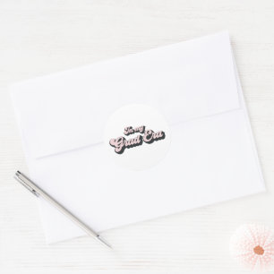 Trendig i min examenstid Examen Runt Klistermärke