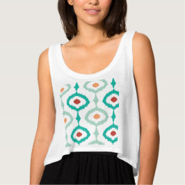 trendig,ikat,ogee,sommer färg,mönster,girly,chic tee