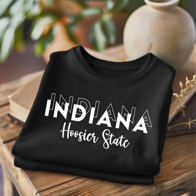 Trendig Indiana Hoosier State T-Shirt (Skapare uppladdad)