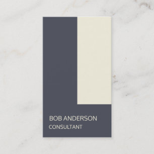 Trendig Indigo Ivory Architectural Minimalism Fab Visitkort