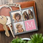 Trendig Instagram Photo Collage Anpassningsbar Mon<br><div class="desc">Modern Pastel Rosa och Grått - Använda 3-kvadratfoton som skapar en unik och personlig gåva. Eller så kan du behålla hipstervalpen och göra ett trendig till keepy. Om du behöver justera bilder klickar du på verktyg för att anpassa ändringar.</div>