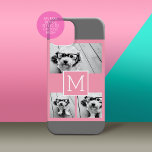 Trendig Instagram Photo Collage Anpassningsbar Mon<br><div class="desc">Modern Pastel Rosa och Grått - Använda 3-kvadratfoton som skapar en unik och personlig gåva. Eller så kan du behålla hipstervalpen och göra ett trendig till keepy. Om du behöver justera bilder klickar du på verktyg för att anpassa ändringar.</div>