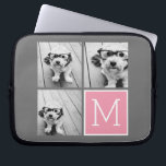 Trendig Instagram Photo Collage Anpassningsbar Mon Laptop Fodral<br><div class="desc">Modern Pastel Rosa och Grått - Använda 3-kvadratfoton som skapar en unik och personlig gåva. Eller så kan du behålla hipstervalpen och göra ett trendig till keepy. Om du behöver justera bilder klickar du på verktyg för att anpassa ändringar.</div>