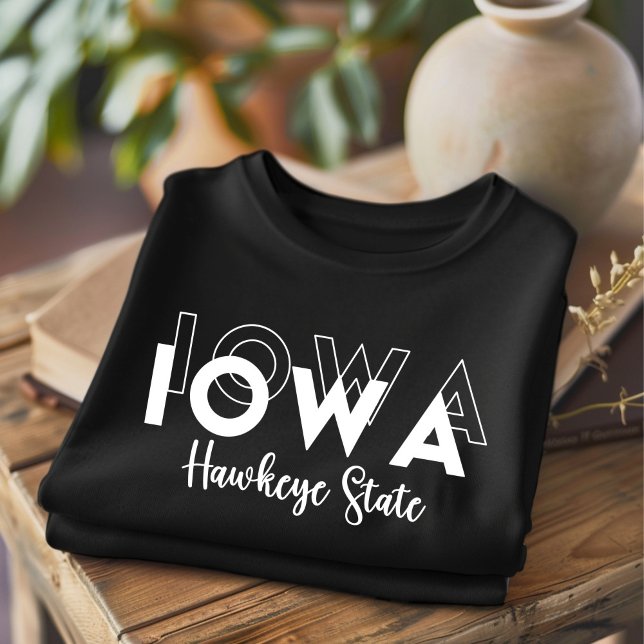 Trendig Iowa Hawkeye State T-Shirt (Skapare uppladdad)