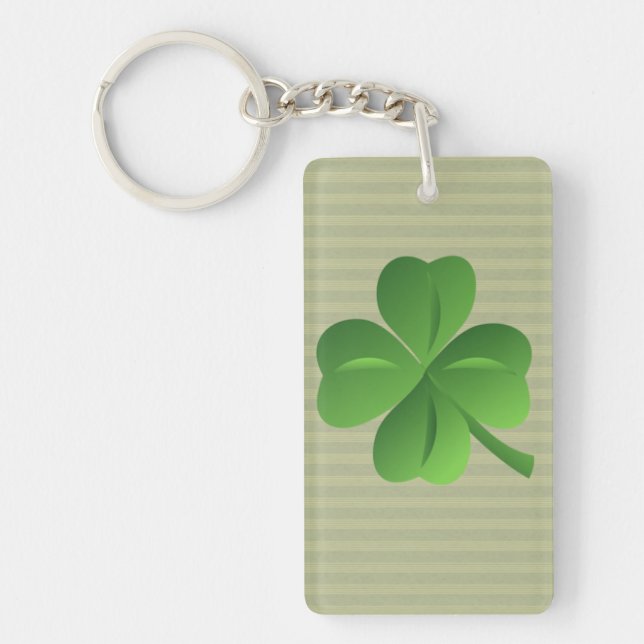 Trendig irländsk lycklig Shamrock (Framsidan)