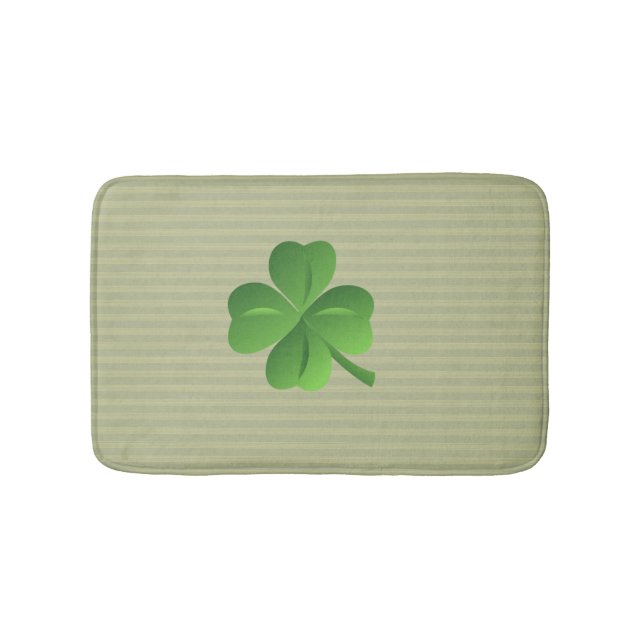 Trendig irländsk lycklig Shamrock Badrumsmatta (Framsidan)